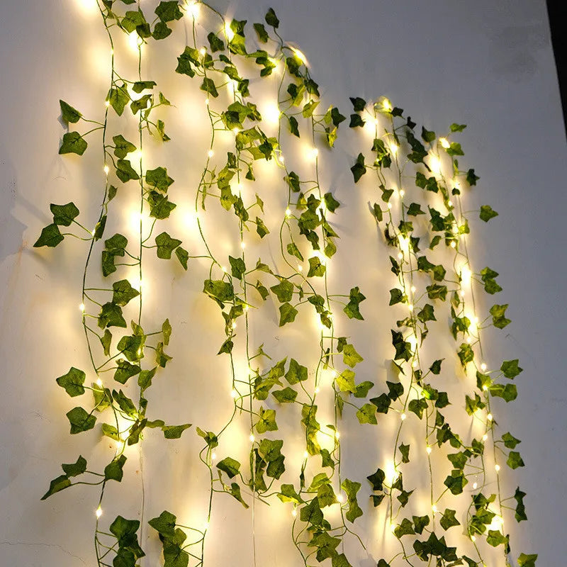Guirnalda de Luces LED con Vid Artificial