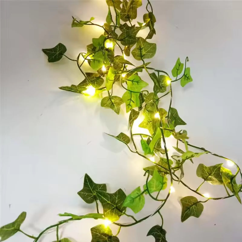 Guirnalda de Luces LED con Vid Artificial
