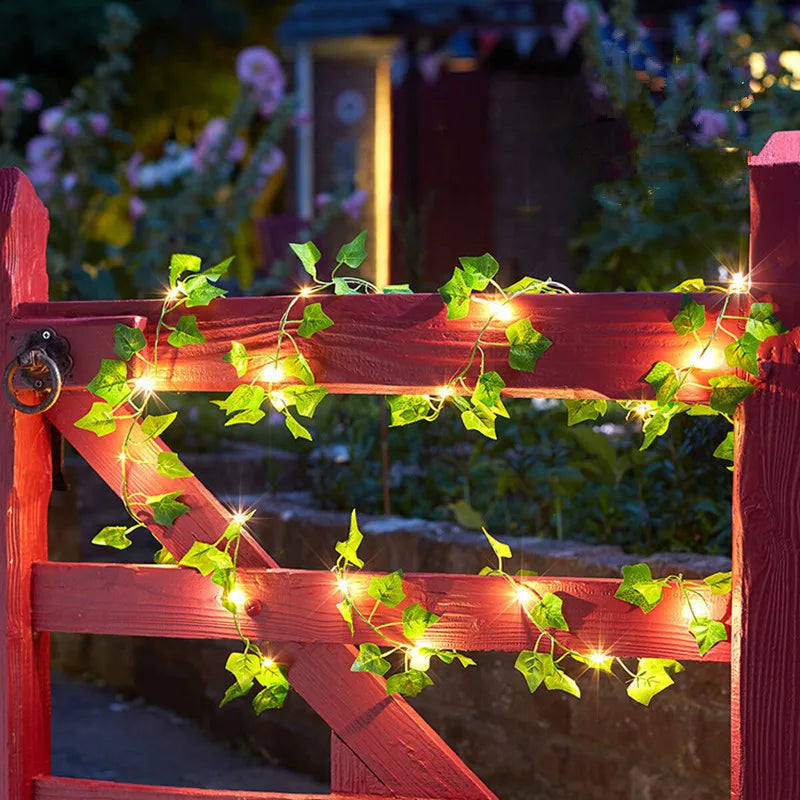 Guirnalda de Luces LED con Vid Artificial