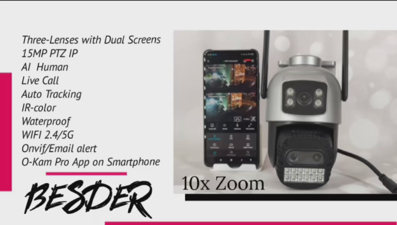 Cámara de Seguridad Besder Ultra 8MP